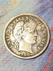 1900-S Barber Dime VF - XF