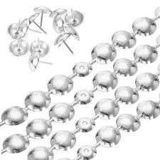 1Pcs Upholstery Nailhead Trim, 1 Meters Glossy Tacks Strips 20mm Silver 