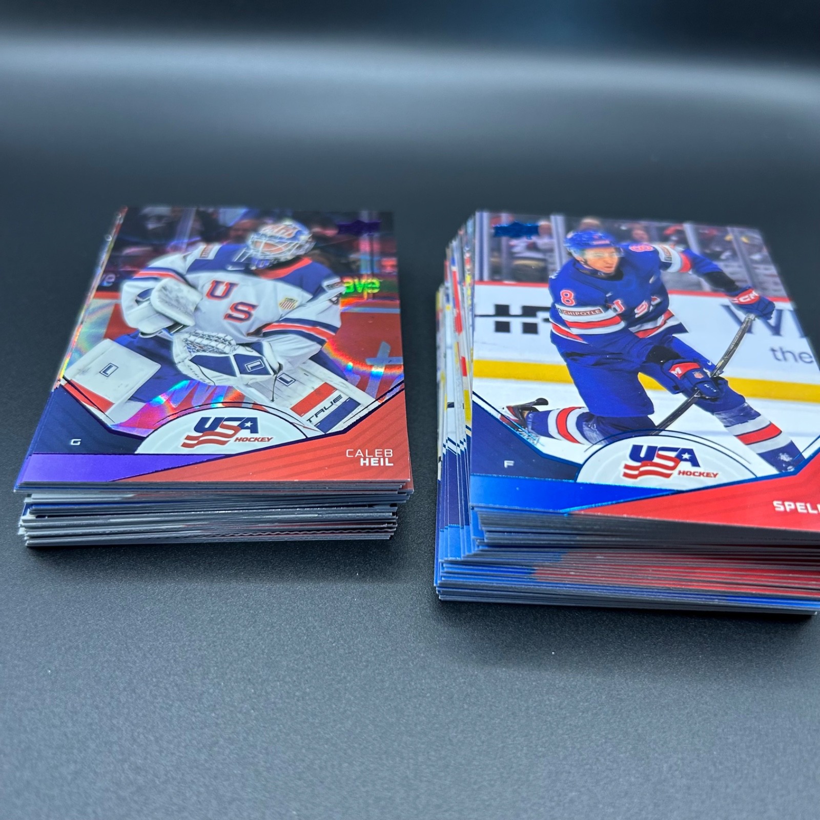 2026 Upper Deck Team USA Juniors Hockey - Parallels, Inserts, Blue Foil #4/4 B5