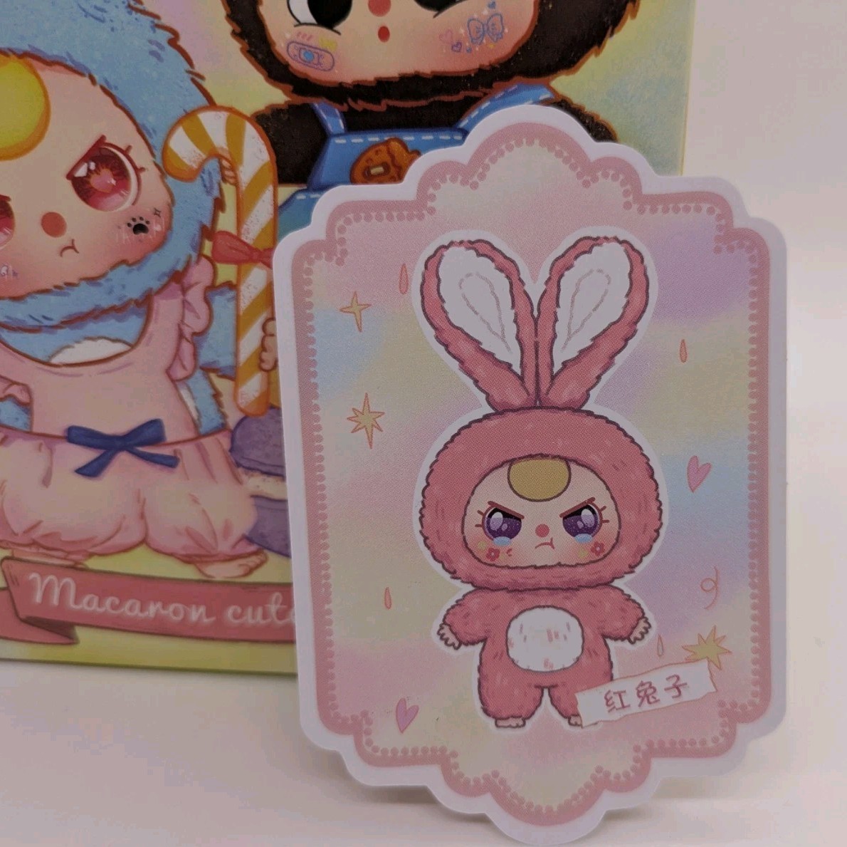 ぬいぐるみ Baby three Macaron Bunny V2 Blindbox Baby Three Macaron Little Cute Bunny V2 Plush Blind Box