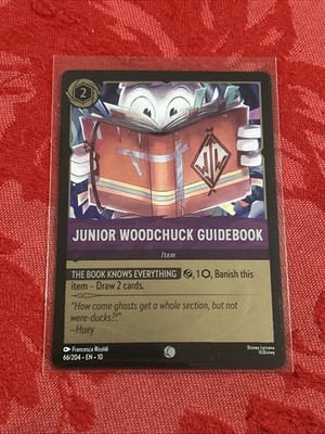 FOIL Lorcana Whispers in the Well - Junior Woodchuck Guidebook - 66/204 FOIL