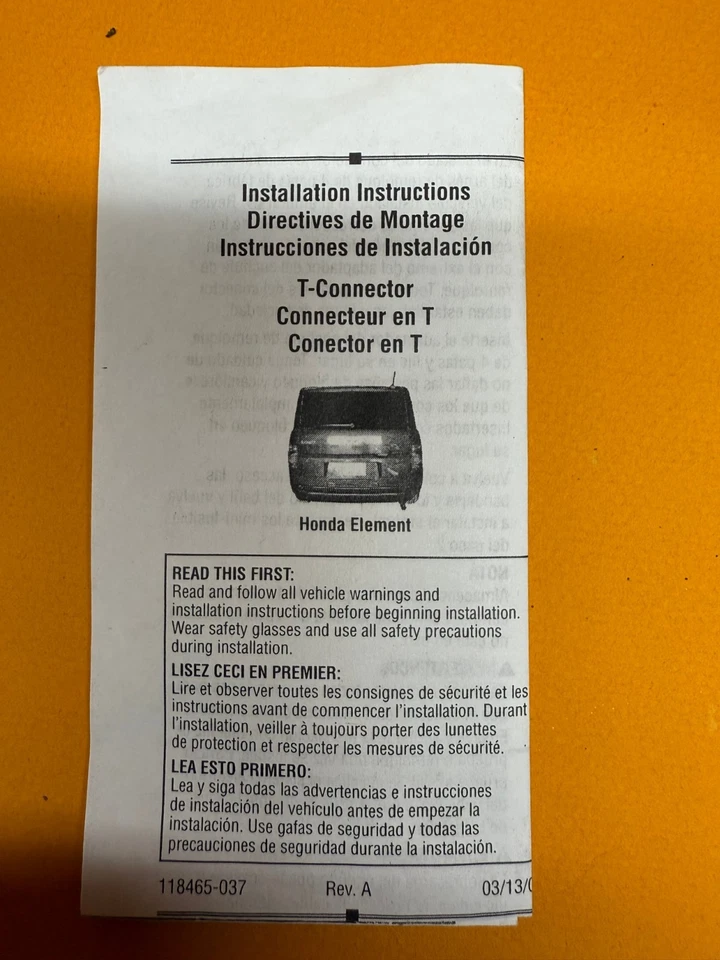 Honda Element LUZ DE REMOLQUE CONEXIÓN PLUG AND PLAY 07-11 NUEVO Draw-tite Foto 3 de 4