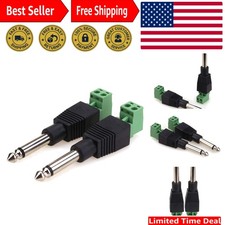 TS 1/4 Inch Jack, 6.35mm Mono Male Plug for Guitar/Speaker/Microphone Cable T...