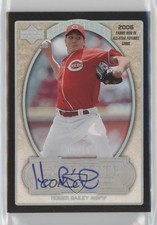 2007 Exquisite Rookie Signatures Silver Spectrum 5/10 Homer Bailey Auto 0o48