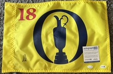 ERNIE ELS SIGNED AUTOGRAPH BRITISH OPEN PIN FLAG  JSA COA THE OPEN HOF ACOA