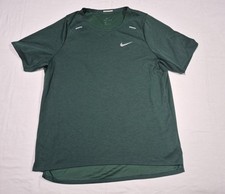 Pre-Owned Nike Running Dri-Fit Miler Shirt Men's Sport Athletic Green SZ Large