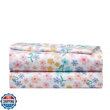 Heritage Kids 4-Piece Full Sheet Set   Multi-Color Ditsy Floral D