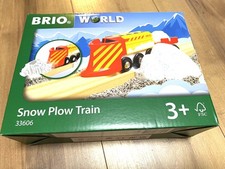 BRIO WORLD Snow Plow Train 33606 3 A set of Russell Cars And Snow Rails