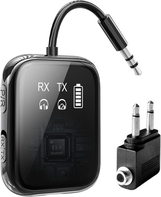 2025 Bluetooth 5.4 Transmitter Receiver, Low-Latency for Gaming/TV/PC/Gym,2-in-1