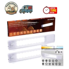 2-Pack 8 Inch Under Cabinet Motion Sensor Lights - Bright LED for Home Safety