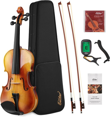 4/4 Violin Set Full Size Fiddle Solidwood for Adults with Hard Case, Shoulder Re