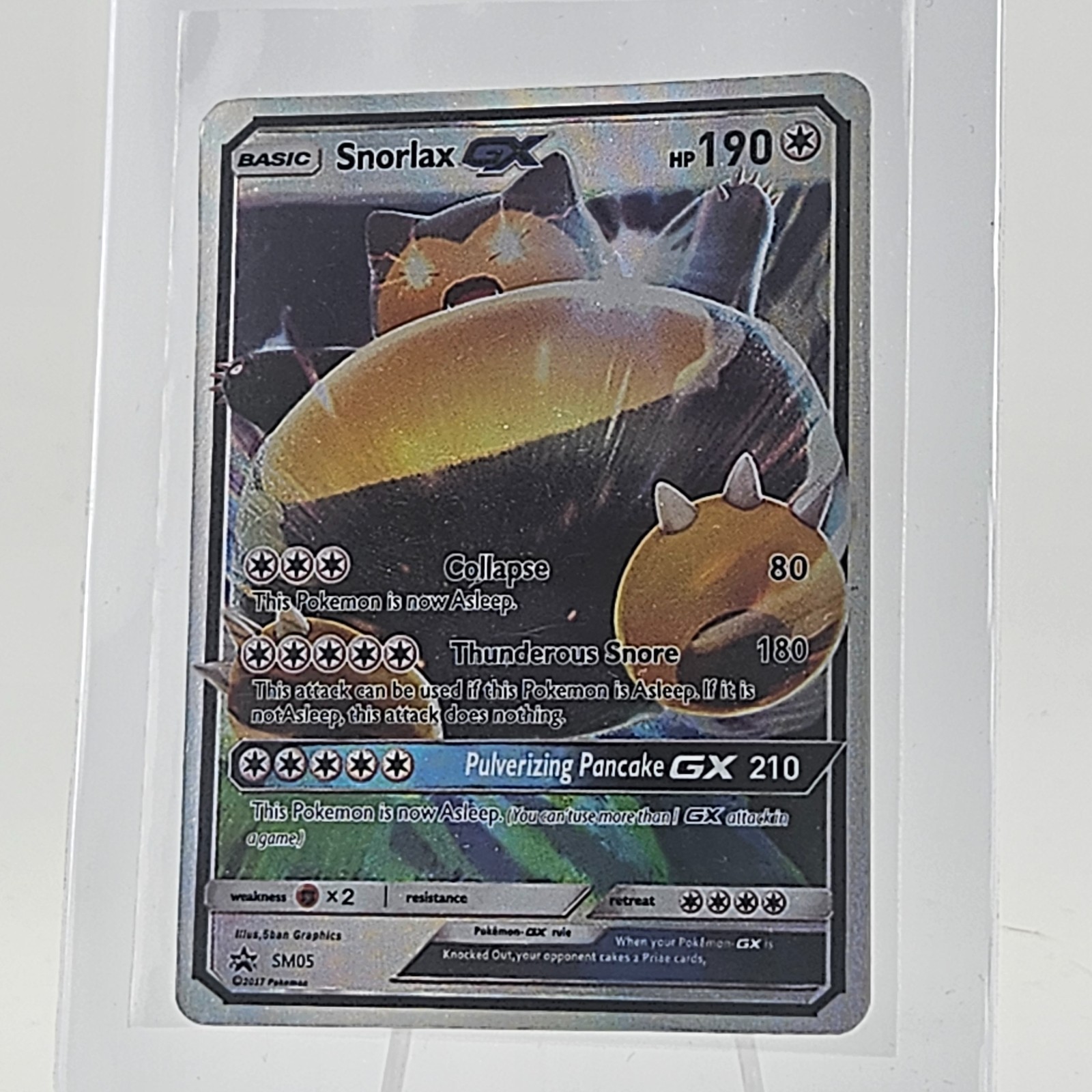Snorlax GX - SM05 - Pokemon Sun & Moon Promo Ultra Rare Card LP