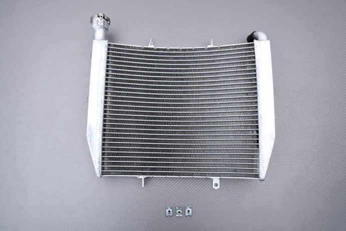 Radiateur eau racing Triumph Daytona 765 évite la surchauffe moteur en alu