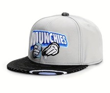 New Munchies Snapback Flat Brim Embroidered H...