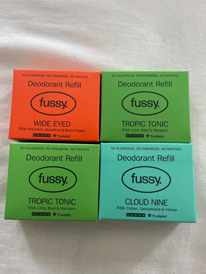 fussy deodorant refills x4 .