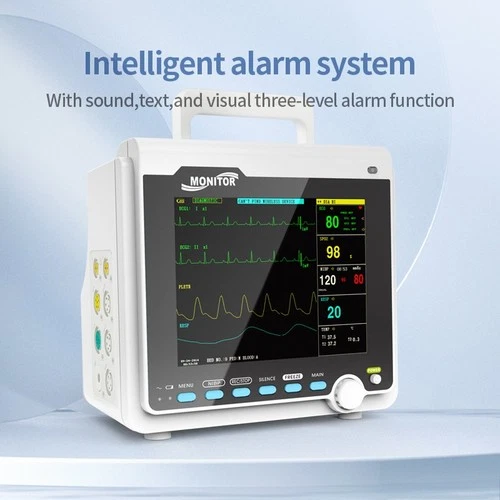 Patient monitor Vital Signs Monitor 6 Parameters 8 Inch ECG NIBP SPO2 RESP TEMP - 第 9 张/共 12 张