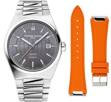 Frederique Constant Silver Mens Analogue Watch Highlife Cosc FC-303GO3NH6B