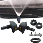 Car Fan-shaped spray Wiper Wash Hose Windshield Washers Nozzle Blade Pipe Kit