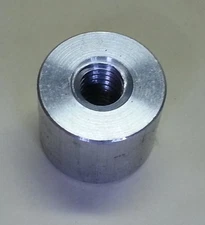 4 pc M6 X 1  THREADED WELD BUNGS  Stand-Off .625 long BILLET ALUMINUM USA MADE