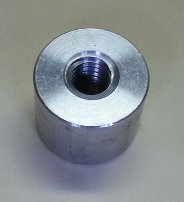 M 8 -1.25  THREADED Stand-Off .625 long BILLET ALUMINUM USA MADE 1 piece.