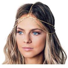 Yean Gold Head Chain Bohemian Hair Jewelry Headpiece Forehead Band