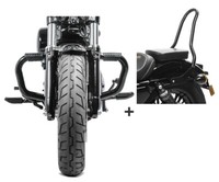 SturzbüGel + Sissybar SR1 FüR Harley Sportster 883 Superlow 11-20