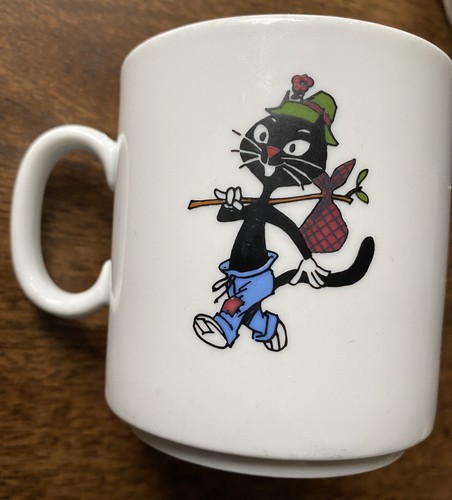 Taza de café gato negro vintage Hairbo Katinchen Seltmann Weiden - Imagen 4 de 9