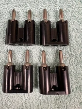 Double Banana Plug Solderless (Lot of 4)