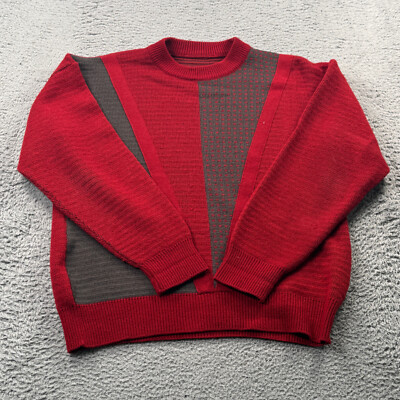 Vintage Norma Di Legge Sweater Mens 50 Alpaca Wool Blend Red