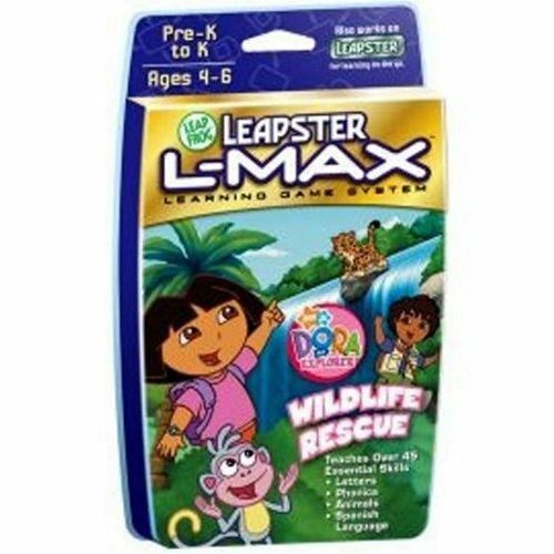 LeapFrog Leapster L-Max Dora the Explorer Wildlife Rescue Educational Game