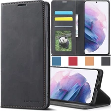 Magnetic Case For Samsung Galaxy S25 S24 S23 S22 S21 S20 Ultra Wallet Phone Case
