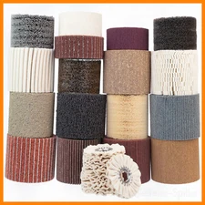 Satinierwalze Schleifwalze Schleifmop Vlies Gewebe Satiniermaschine Klingspor