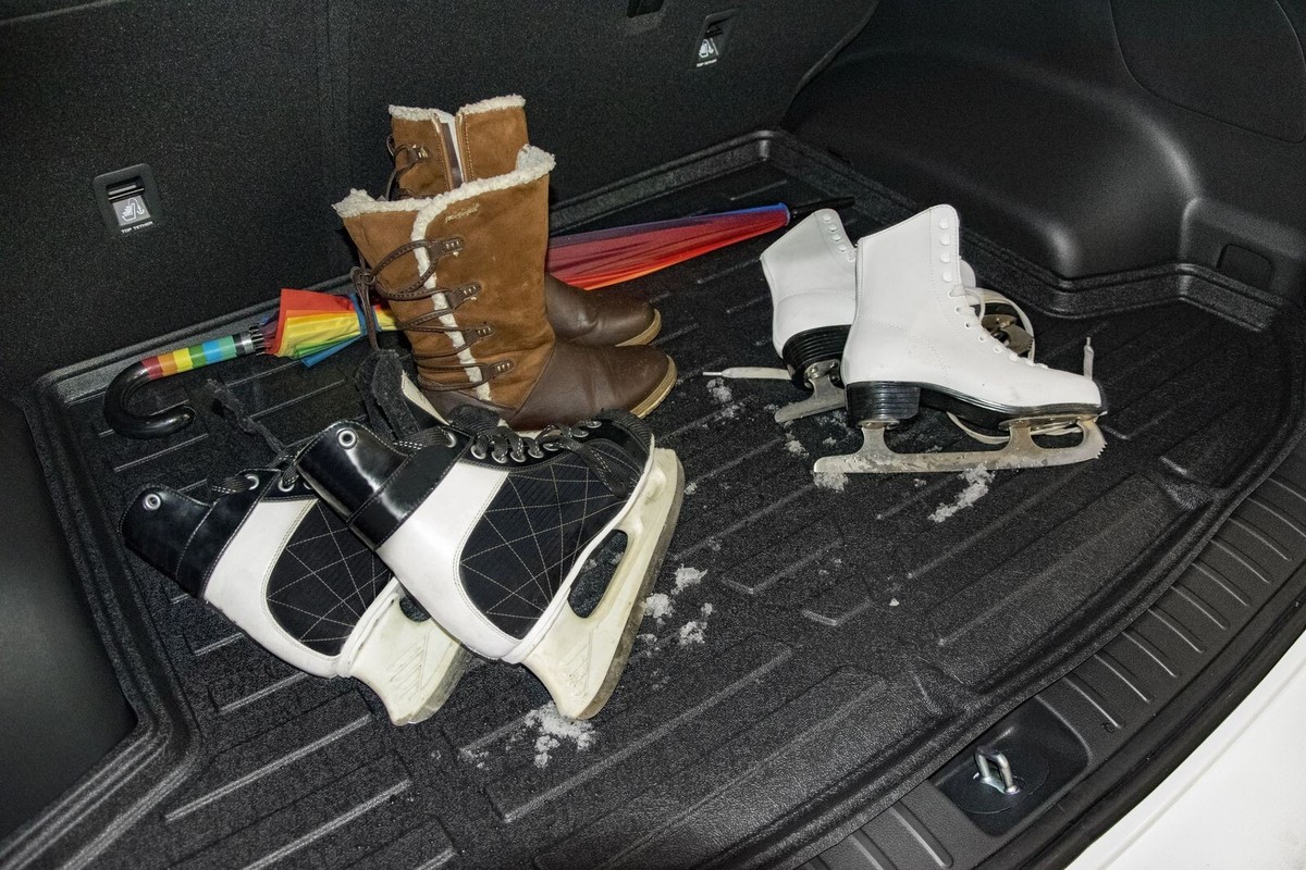 Tappetino Bagagliaio SCOUTT Per Mercedes GLA H247 - TPE Antiscivolo, Bordo 4cm, Su Misura, Arrotolabile