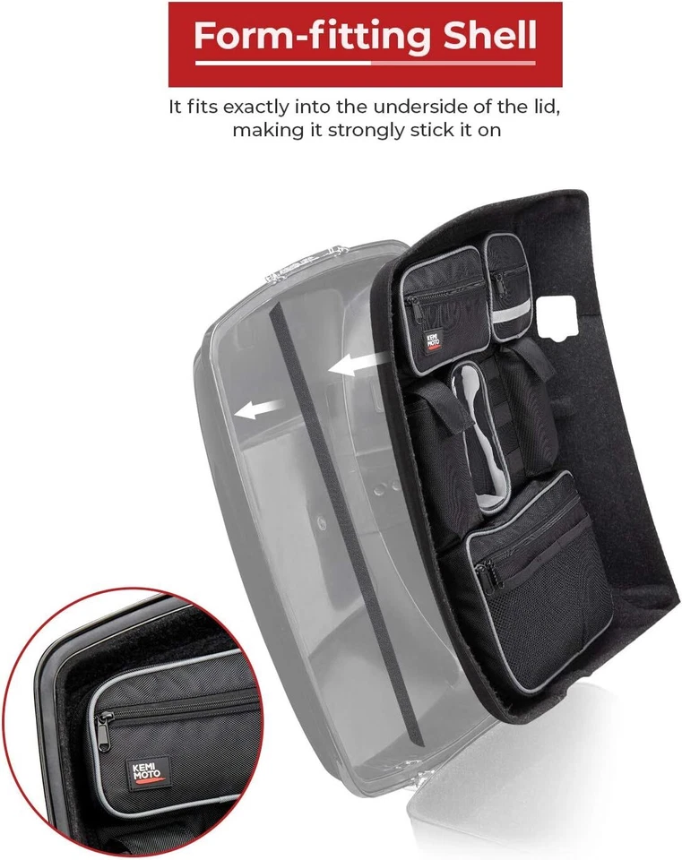 Organizador de tapa trasera para Electra Glide Street Glide Touring Travel-Paks 14-24 Foto 4 de 4