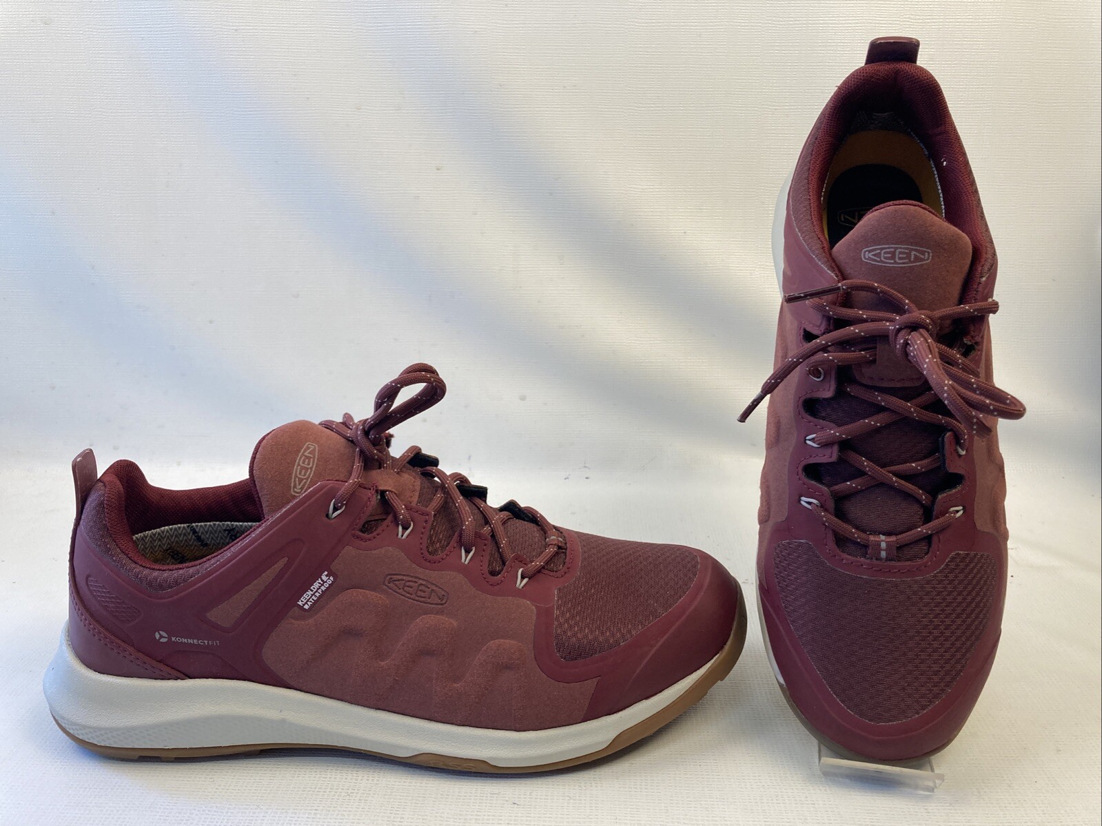Scarpe da donna KEEN Explore WP 12 Tawny Port Satellite escursionismo outdoor trail nuove