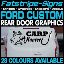 fits Ford Custom Graphics Stickers Decals Camper Van Motorhome CARP HUNTER