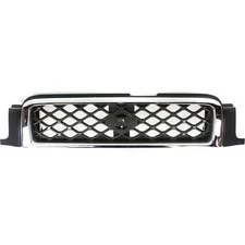 for 1999-2001 NISSAN PATHFINDER SE Front Bumper Grille Gray w Chrome Molding NEW