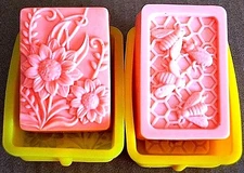 high quality Silicone honeybee flower Soap Mold 1 Cavity