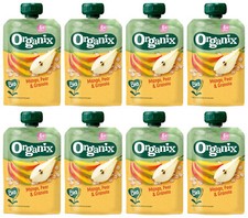 8 ORGANIX Bio Mango Pear  Granola Puree Dessert from 6 Months 100g 3.5oz