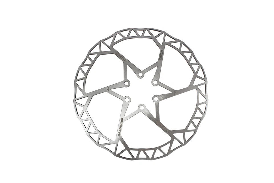 KCNC Razor Mountain Cyclocross Bicicleta MTB Rotor de freno de disco 180 mm Plateado Foto 2 de 4