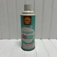 Vtg 1970's Shell Windshield De-Icer Advertising Can Oil & Gas*