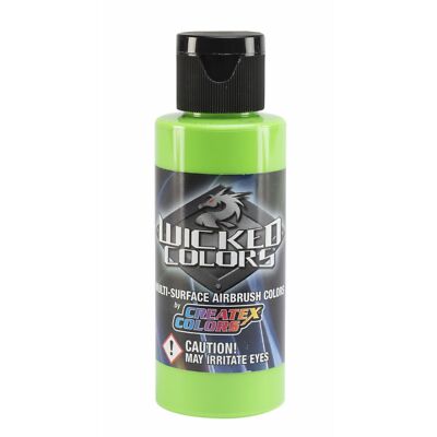 (245,83 /1l) Createx Wicked W023 Green 60ml Fluoreszierend Airbrush Farbe
