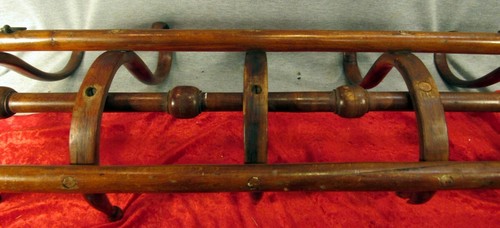 ANTIKE THONET BUGHOLZ HUTGARDEROBE WANDHALTERUNG 34 LANG (EZS001047) - Bild 9 von 12