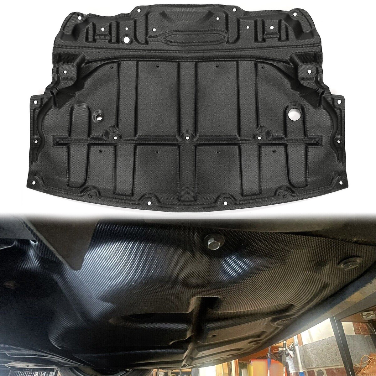 Right Lower Engine Splash Shield For Infiniti EX35 G35 G37 - PP Material, Lightweight, Fits 2007-2013 Models