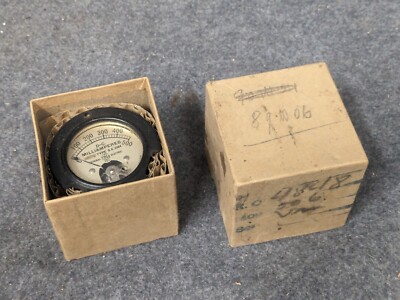 Vintage GE Gauge D.C. milliamperes Model 8DW4ABM 0-500 steampunk industrial