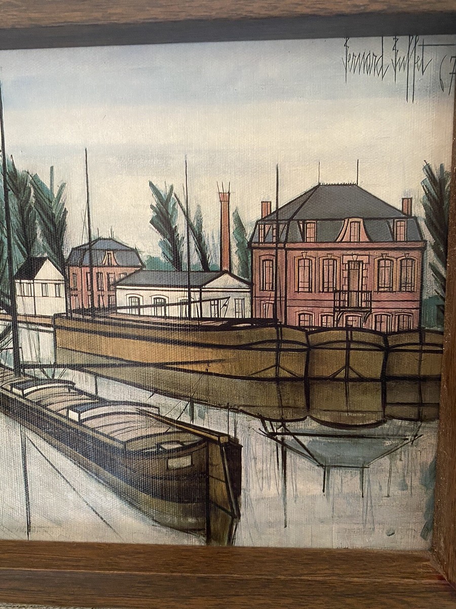 ベルナール・ビュッフェ【Peniche sur un canal】 Péniche sur un canal par Bernard Buffet sur artnet
