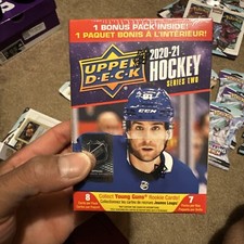 Upper Deck 2020-2021 Hockey Series 2 Blaster Box (7 Packs) - New