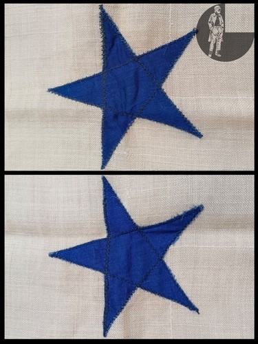 Bandera de lana Blue Star Service de la Primera Guerra Mundial o Segunda Guerra Mundial de Estados Unidos - Imagen 8 de 10