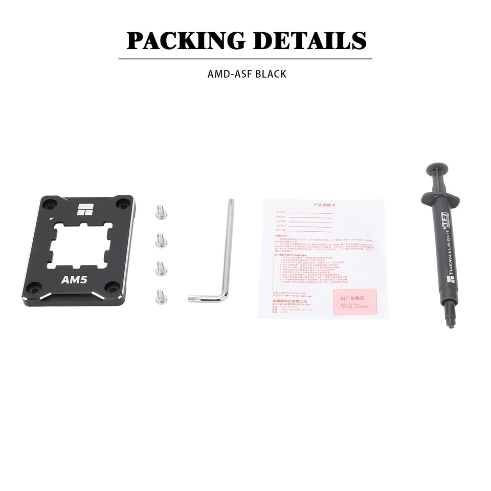 ASF-Black AM5 CPU Holder, Corrective Anti-Bending Fixing Frame, AM5 Full-fit Fix - Image 4 of 4