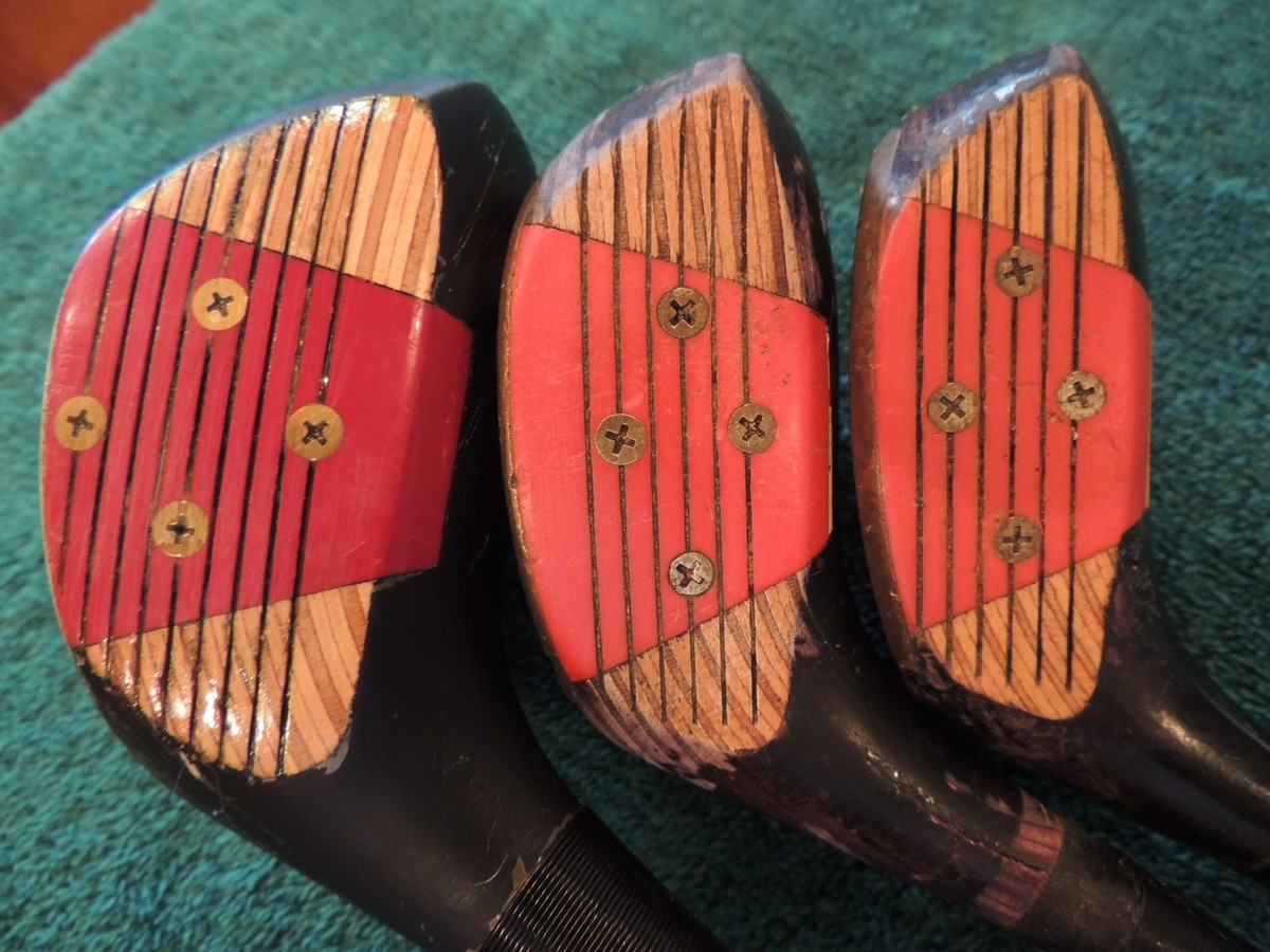 Wilson Staff Grip Made USA ビンテージ Vintage Wilson Staff #1, #3, #4 Woods. Reg flex steel shafts